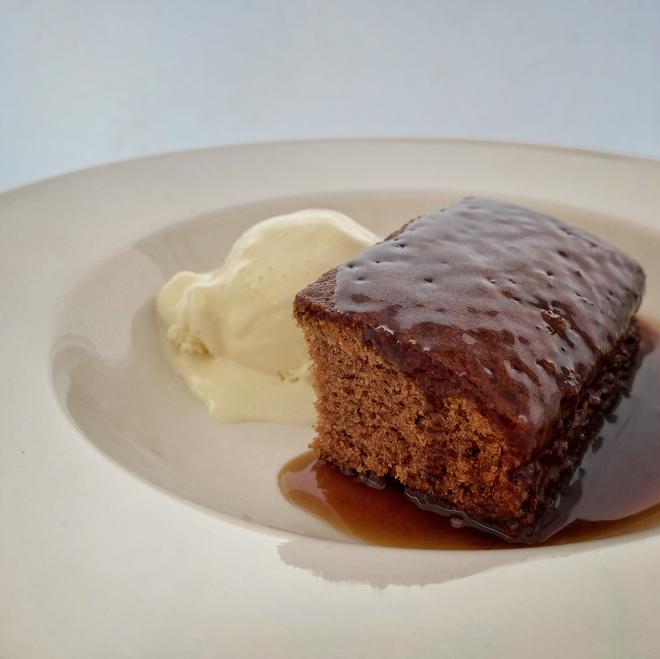Sticky Toffee Pudding with Ice Cream